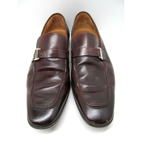Magnanni Lino Mens Brown Leather Buckle Strap Loafers Size US 9 M - Picture 8 of 11